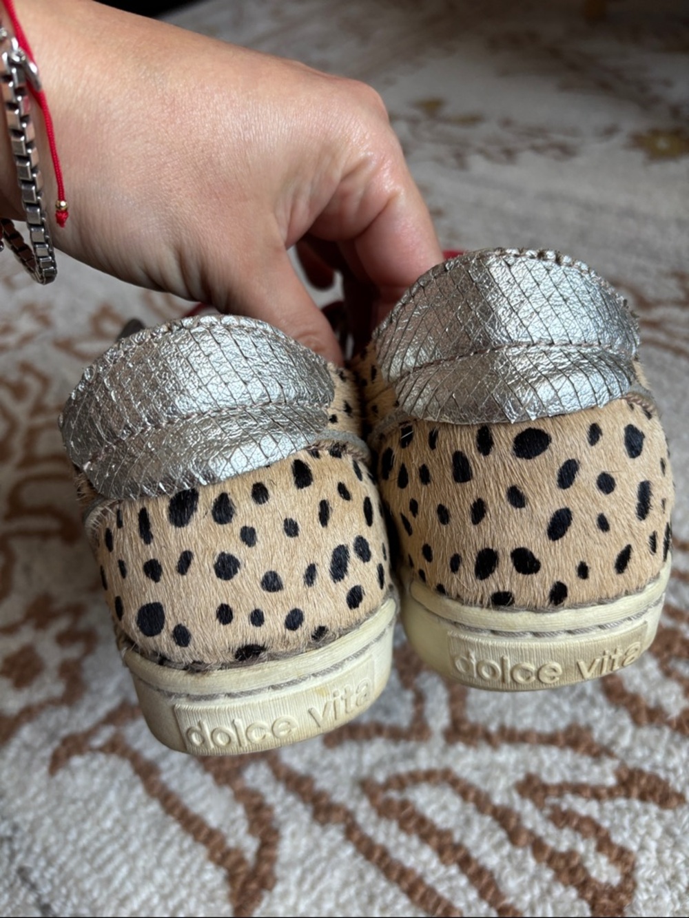 🤎 DOLCE VITA Leopard Print Calf Hair Sneakers - Picture 11 of 12